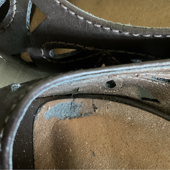 Mudd Size 7 Brown Peekaboo Toe Shoe with Box - Picture 7 of 8